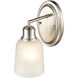 Amberle Indoor Wall Sconce Wall Light in Brushed Nickel